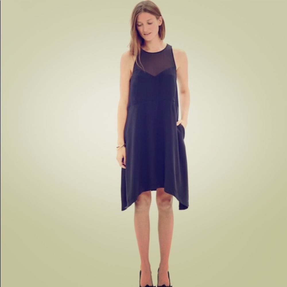 Madewell Parkview Silk Dress Size M